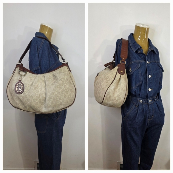 ✨️GUCCI GG Canvas Sukey Hobo Bag - Picture 1 of 16
